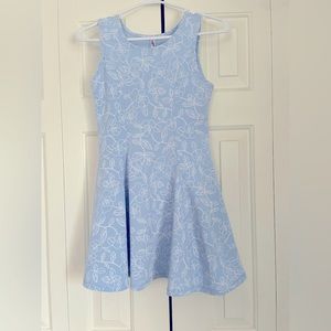 Girls size 10 casual blue dress